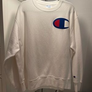 White champion crewneck